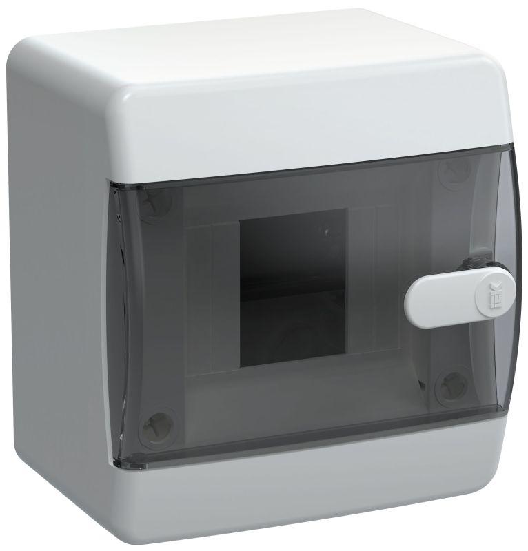 Корпус ЩРН-П-4 UNION Compact IP41 черн. прозр. дверь пластик. IEK UIC-KP12-N-04-41-K01