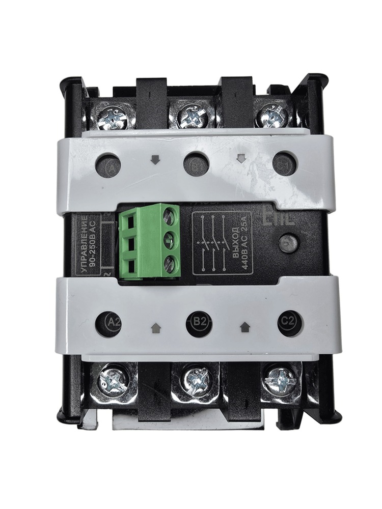 DA-3-80-AC Твердотельное реле 3 фазы 24-440В AC 80А, управление 90-250В AC