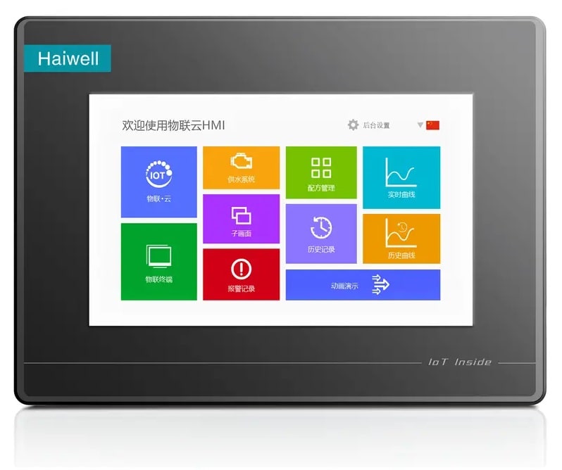 B10S-w | Панель оператора HMI Haiwell 24В 10.1 дюймов 1024х600 | 2 RS232/RS485 | WI-FI | бесплатное Cloud Haiwell | Modbus RTU/TCP | MQTT