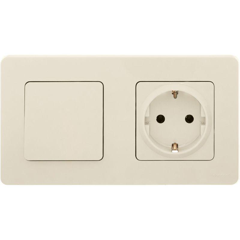 Выключатель 1-кл. Inspiria 10А IP20 250В 10AX механизм сл. кость Leg 673601