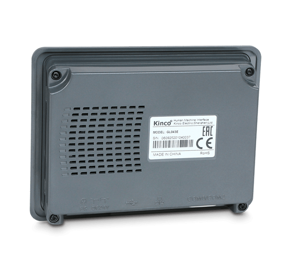 GL043E Панель оператора HMI 24В 4.3" 480*272 1RS232/RS485 1RS232 1Ethernet Kinco