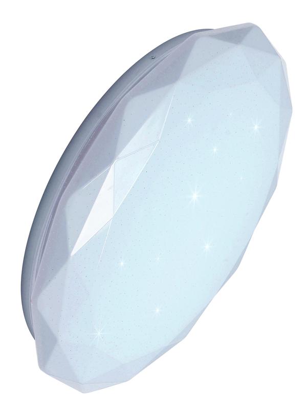 Светильник светодиодный Classic DIAMOND 36Вт 230В 6500К 2340лм 368х65мм настенно-потолочный КОСМОС KCDiam36W_6500