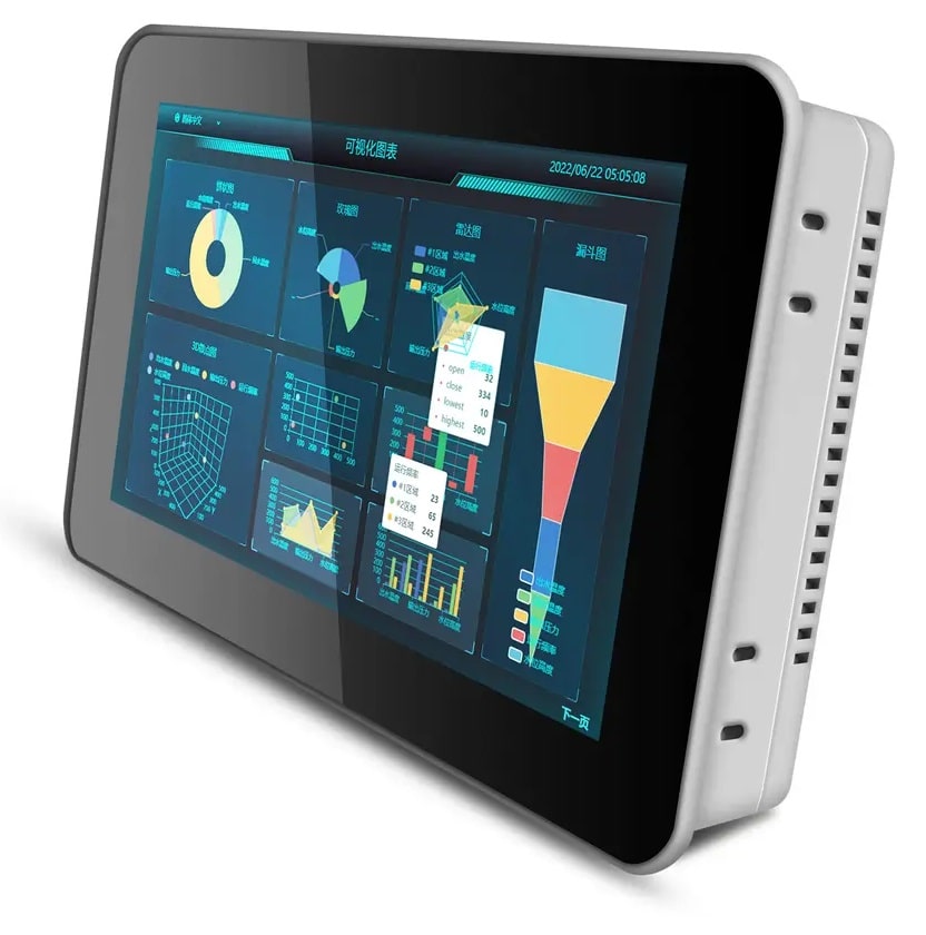 D7-W | Панель оператора HMI Haiwell 24В 7 дюймов HD 1024х600 | 1 RS232 2 RS485 | Wi-Fi | бесплатное Cloud Haiwell | Modbus RTU/TCP | MQTT