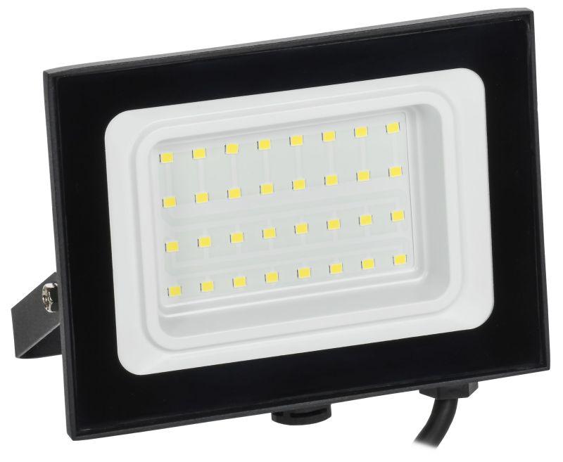 Прожектор светодиодный СДО 06-30 6500К IP65 черн. IEK LPDO601-30-65-K02