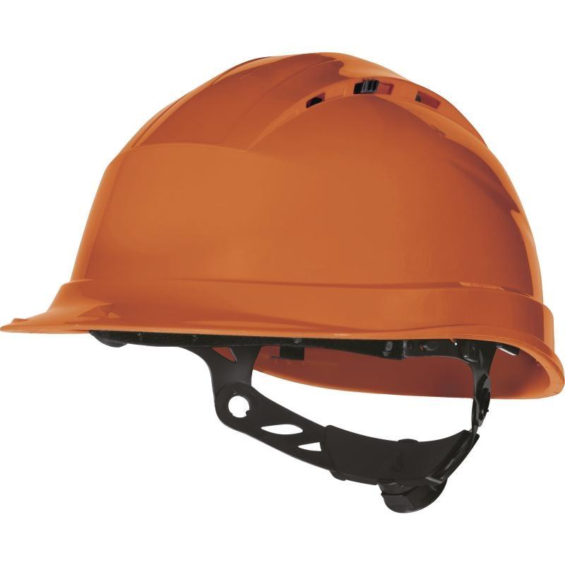 Каска защитная QUARTZ UP IV с вентил. с храповым механизмом оранж. Delta Plus QUARUP4OR