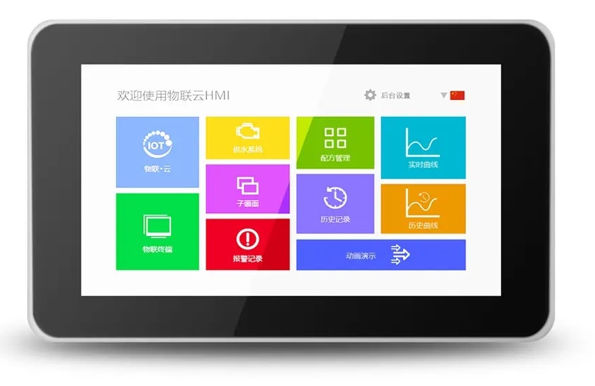 D7-W | Панель оператора HMI Haiwell 24В 7 дюймов HD 1024х600 | 1 RS232 2 RS485 | Wi-Fi | бесплатное Cloud Haiwell | Modbus RTU/TCP | MQTT
