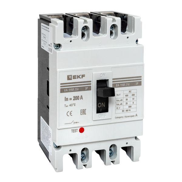 Выключатель автоматический 3п 250/200А 35кА ВА-99М PROxima EKF mccb99-250-200m