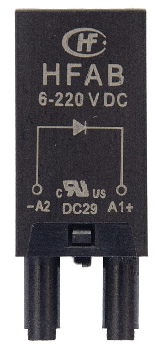 HFAB Модуль защиты; диод (+ A1); 6...220В DC, для розеток 18FF и 14FF