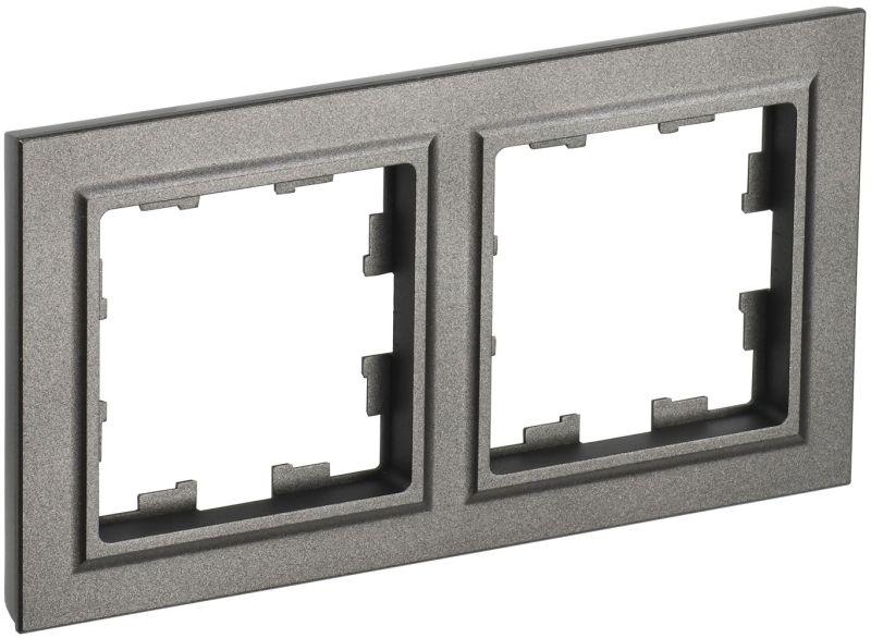 Рамка 2-м BRITE РУ-2-БрШ шампань IEK BR-M22-K37