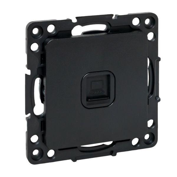 Розетка компьютерная 1-м Стокгольм RJ45 механизм черн. PROxima EKF EZK01-035-10